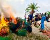 চাটমোহরের লক্ষাধিক টাকার ২৭টি চায়না দুয়ারী জাল পুড়িয়ে ধ্বংস